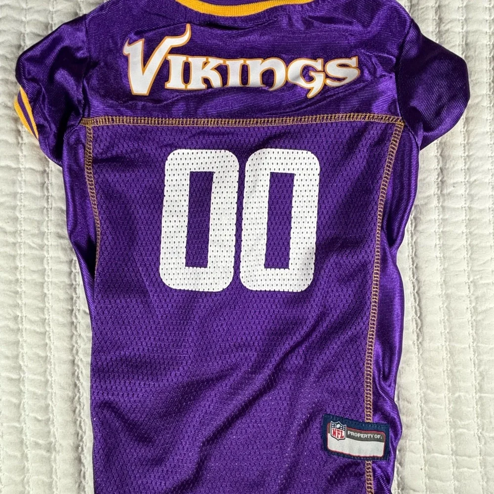 NFL Minnesota Vikings Pet‎ Jersey Size Large Purple Dogs Pets First #00